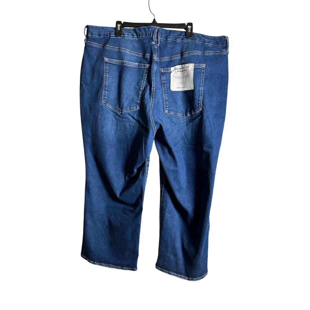 GOOD AMERICAN NWT Straight Narrow Cut Mid Rise Fit Petite Size 28 -32 - Picture 3 of 6